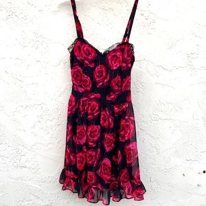 Royal Bones Bleeding Roses Dress Size XS. Excellent Condition.